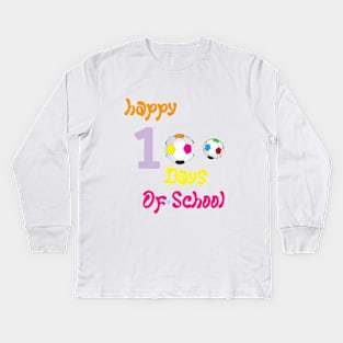 100 days of school Kids Long Sleeve T-Shirt